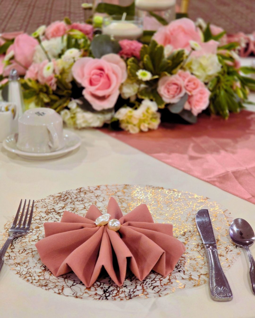 Elegant gourmet dinner service at the perfect Sweet 16 venue in Michigan The Mirage featuring beautifully presented catering for a milestone birthday celebration